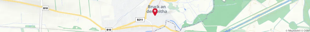 Map representation of the location for Apotheke Zur heiligen Dreifaltigkeit in 2460 Bruck an der Leitha